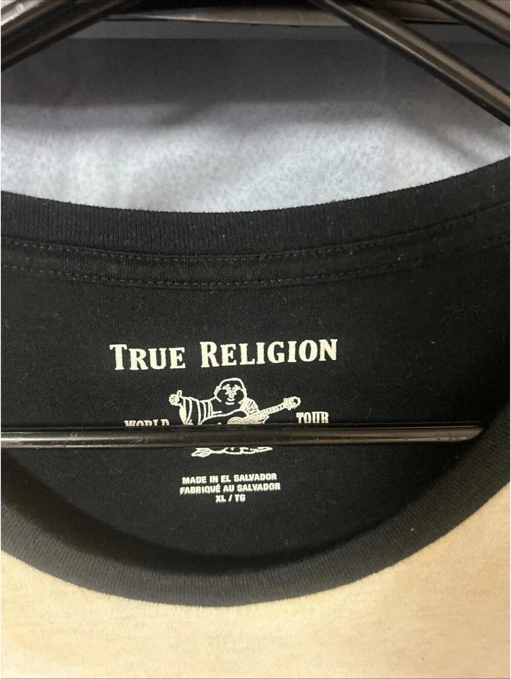 TRUE RELIGION World Tour Mens Size Xl City Scene Short Sleeve Tee T Shirt